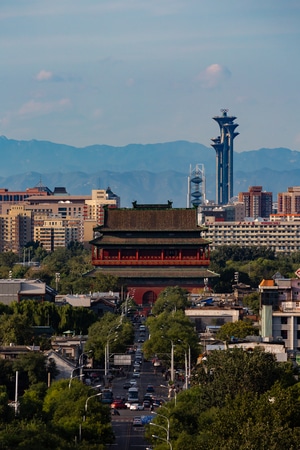 风光-城市-古建筑-北京-中轴线 图片素材
