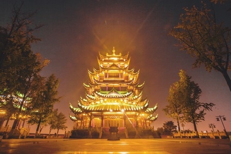 建筑-鸿恩寺-梦幻山城-重庆-风光 图片素材