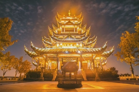 风光-重庆-梦幻山城-鸿恩寺-建筑 图片素材