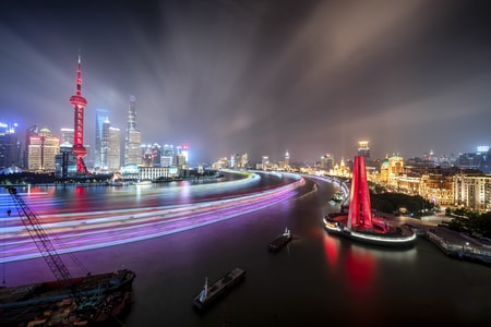 70周年摄影大赛-70周年城市-高楼大厦-灯-夜景 图片素材