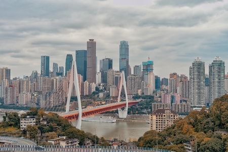 风光-旅行-风景-重庆-东水门大桥 图片素材