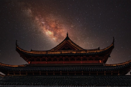 场面-威仪-天空-神秘感-夜景 图片素材
