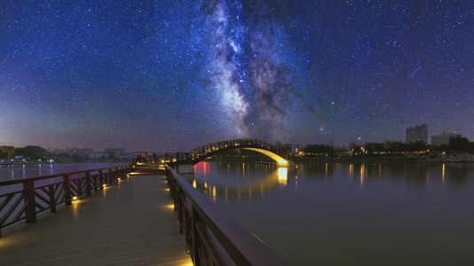 宁静-场面-夜景-星空-夜空 图片素材