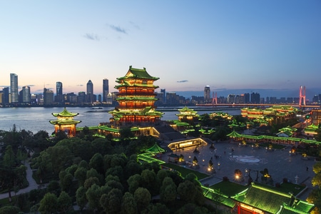 夜景-建筑-滕王阁-城市-城市风光 图片素材