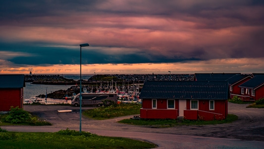 风光-氛围-色彩-挪威-房屋 图片素材