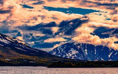色彩-风光-氛围-挪威-天空 图片素材