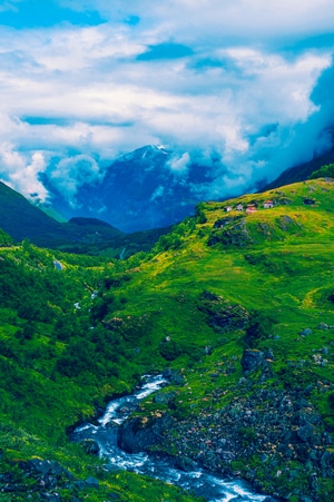 自然-色彩-风光-旅行-峡湾 图片素材