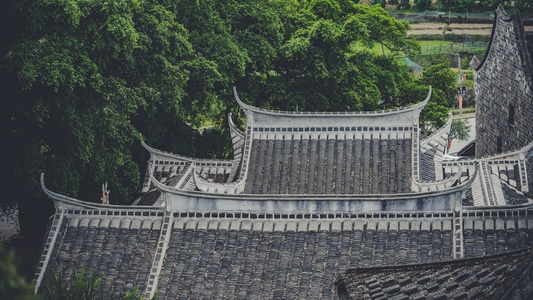 风光-色彩-氛围-房屋-房顶 图片素材