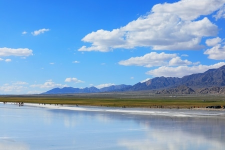 旅行-风光-青海-大柴旦翡翠湖-风景 图片素材