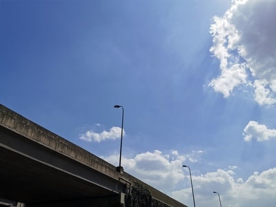 城市-天气-天空-桥-桥梁 图片素材