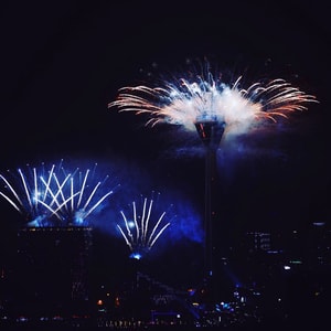 夜景-烟花-烟花-焰火-风景 图片素材