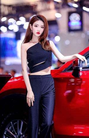 车展-车模-摄影-人像-美女 图片素材