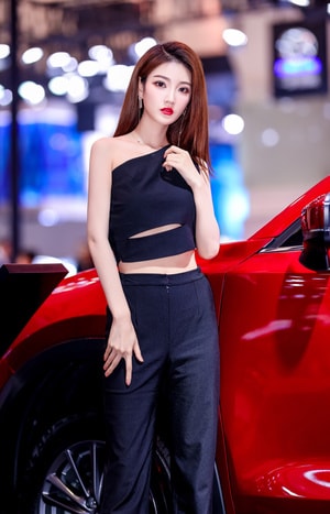 车展-车模-摄影-人像-美女 图片素材