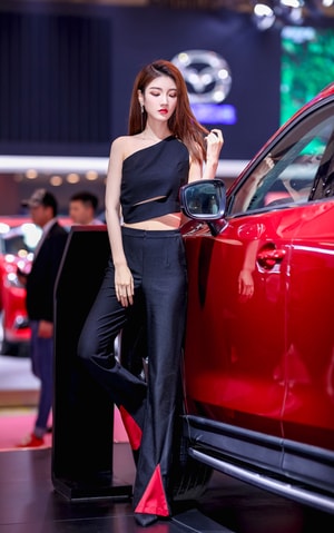 车展-车模-摄影-人像-美女 图片素材