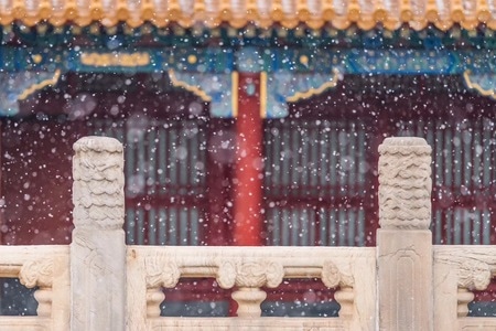 故宫-雪-紫禁城-北京-古建筑 图片素材