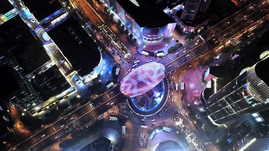 上海市-魔都-看你的城市-城市-夜色 图片素材
