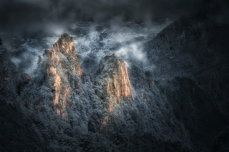 色彩-后期-风光-黄山-风景 图片素材