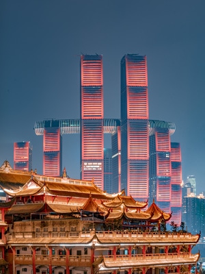 夜景-重庆-朝天门-洪崖洞-重庆夜景 图片素材