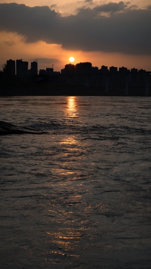 长江-夕阳-晚霞-太阳-回忆 图片素材