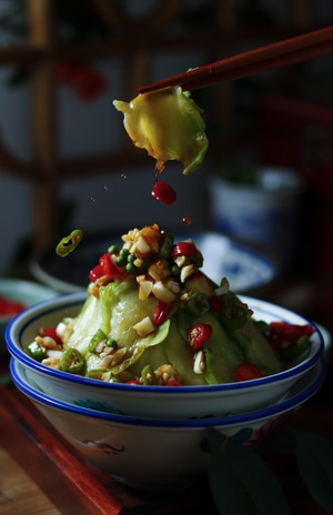 玉儿菜-翡翠玉儿菜-绿色-红色-麻辣 图片素材