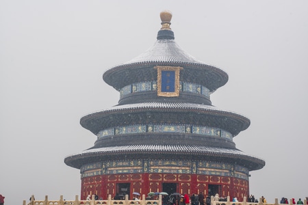 自然光-色彩-建筑-雪景-塔 图片素材