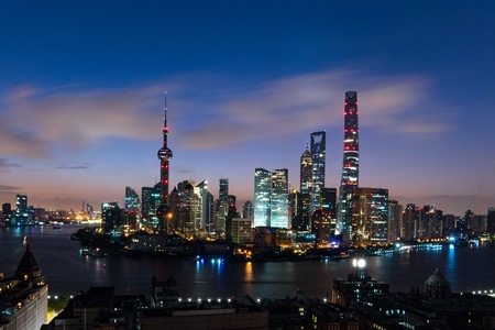 7日打卡挑战-爬楼-魔都-夜景-风光 图片素材