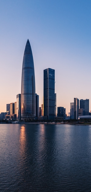 大楼-黄昏-摩天大楼-春笋大厦-深圳 图片素材