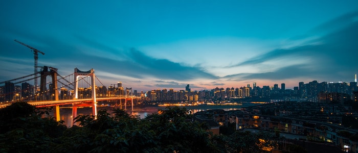 城市-轨道交通-立交桥-山城-勒是雾都 图片素材