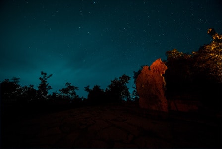 瞿塘峡-夔门-三峡-夜景-星空 图片素材