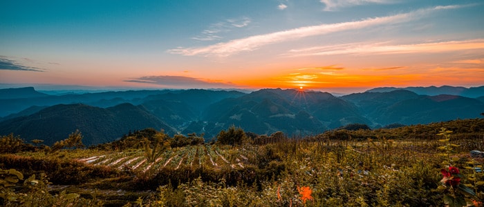风光-旅行-夕阳-落日-地平线 图片素材