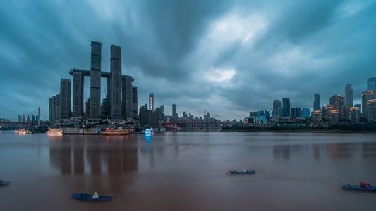 风光-旅行-城市风光-城市-朝天门来福士 图片素材