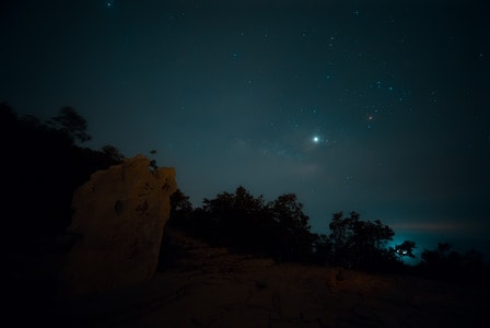 瞿塘峡-夔门-三峡-夜景-星空 图片素材