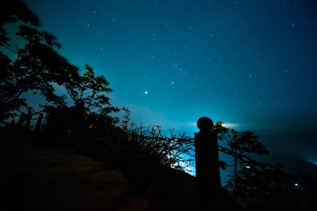 瞿塘峡-夔门-三峡-夜景-星空 图片素材