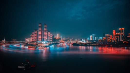 看你的城市-国庆-灯光秀-城市-重庆 图片素材