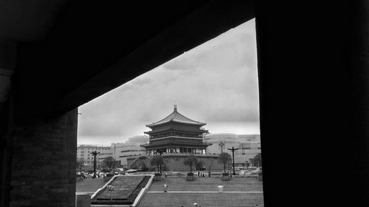 西安-钟楼-古建筑-西安-楼阁 图片素材