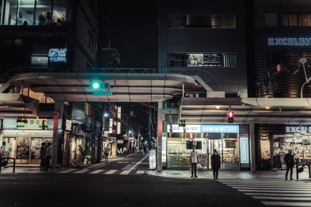 京都行摄-京都-四条河原町-街道-建筑 图片素材