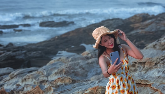 人物、盐洲岛-旅行-女人-女性-美女 图片素材