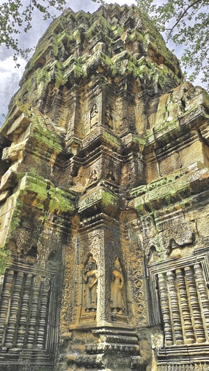 柬埔寨-旅行-塔布绒寺-寺庙-古建筑 图片素材