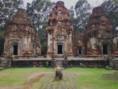 柬埔寨-旅行-吴哥窟-吴哥窟-古建筑 图片素材