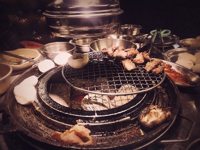 深圳-美食-韩式-烧烤-食物 图片素材