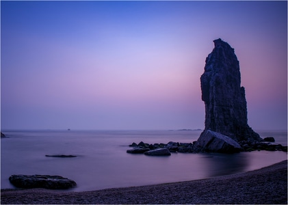 夜色-风景-黎明-宁静-海边 图片素材