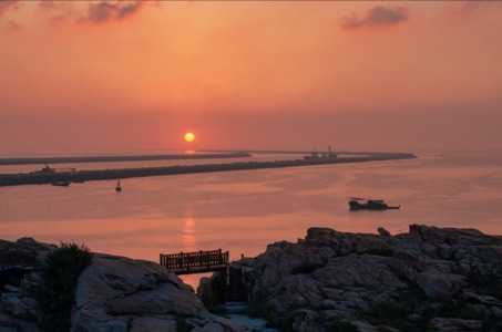 旅行-相机-风景-海边-日出 图片素材