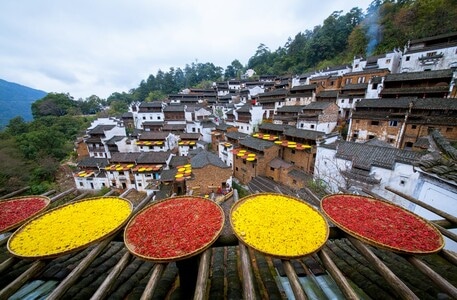 山村-秋色-色彩-风景-婺源 图片素材