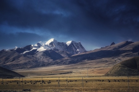 西藏-雪山-青藏公路-风景-风光 图片素材