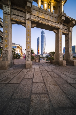 厦门-风光-厦门风光-滨海-夜景 图片素材