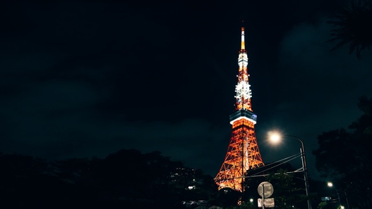 城市-日本-旅行-夜景-东京 图片素材
