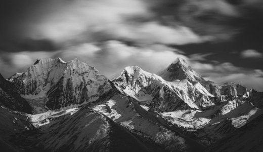 贡嘎主峰-风光-川西-自然-宁静 图片素材