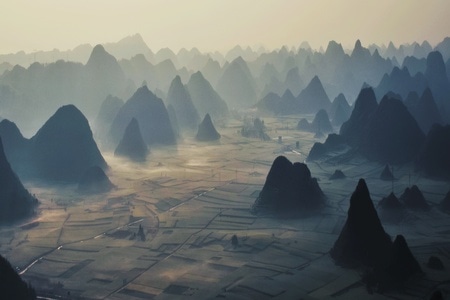 艺术风光-纹理-风景-风光-山峰 图片素材
