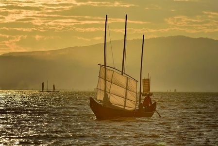 风光-帆船-海-海洋-海面 图片素材