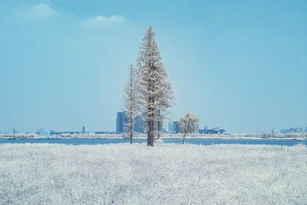 红外摄影-季节-旅行-蓝天-风光 图片素材